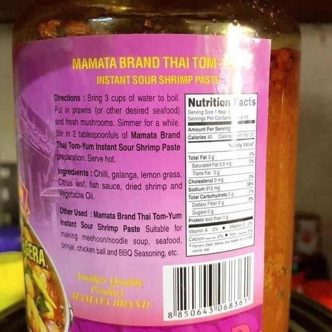 

Bumbu Sambal/Sambel Tomyum/ TomYam Brand Mamata JS88