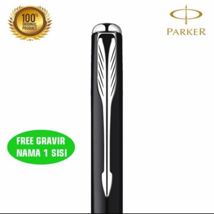 

Parker Sonnet 07 Slim Black Chrome Trim Ballpoint + Free Laser Nama Import
