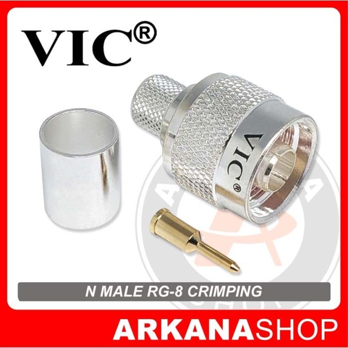 Free Ongkir KONEKTOR N MALE RG8 RG 8 CRIMPING VIC Bagus