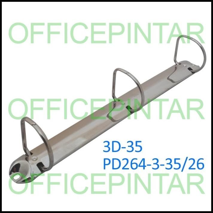 

TERMURAH RING MEKANIK BINDER 3 LUBANG D A4 TINGGI 3,5CM 3D-35 PD264-3-35/26 !
