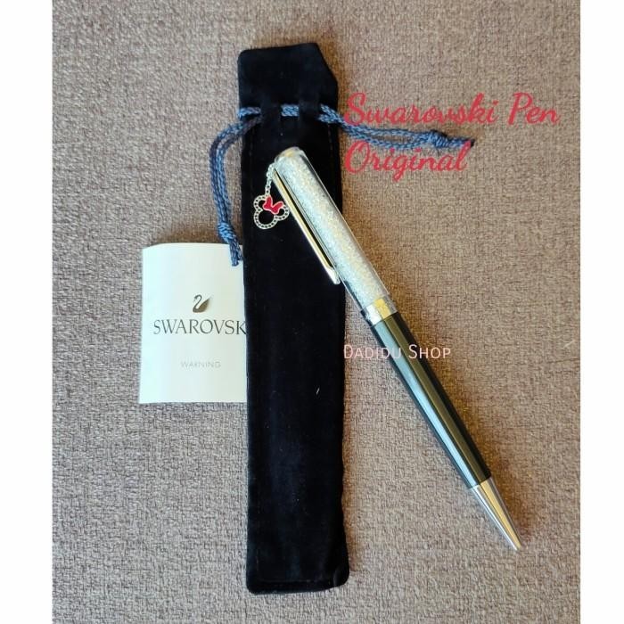 

Swarovski Pen Crystal Disney Pen Minnie Gray Pulpen Original Import