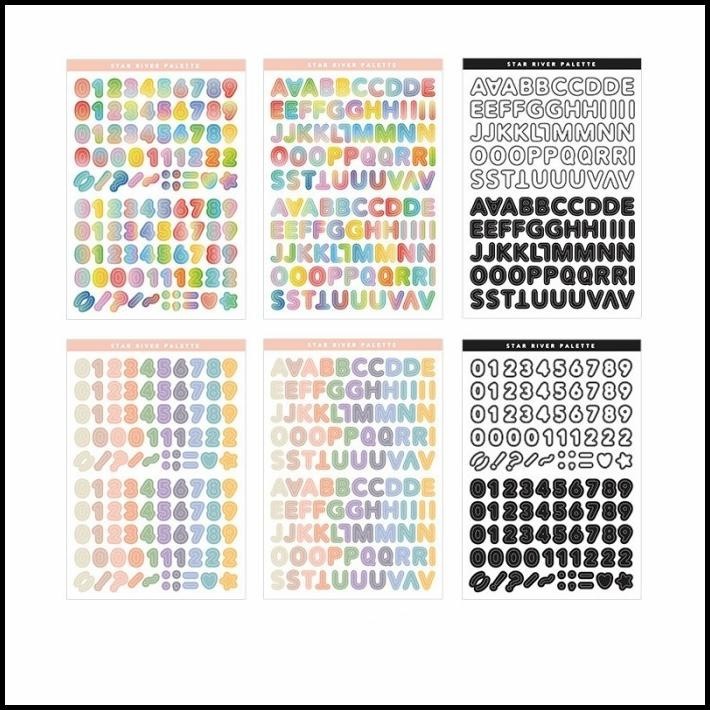 

TERMURAH STIKER DECO ALFABET 6 LEMBAR UNTUK BULLET JOURNAL !!!!!!