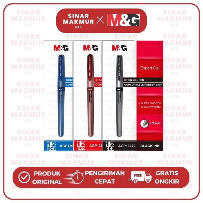 

Gel Pen/Sign Pen/Pen Tanda Tangan Stick Expert 0.7 mm M&G (Lsn) Import