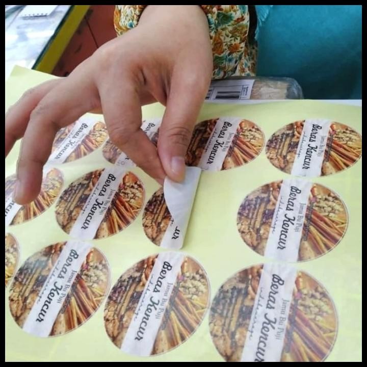 

TERMURAH PRINT LABEL STICKER VINNYL GLOSY+CUTTING BULAT !!!!