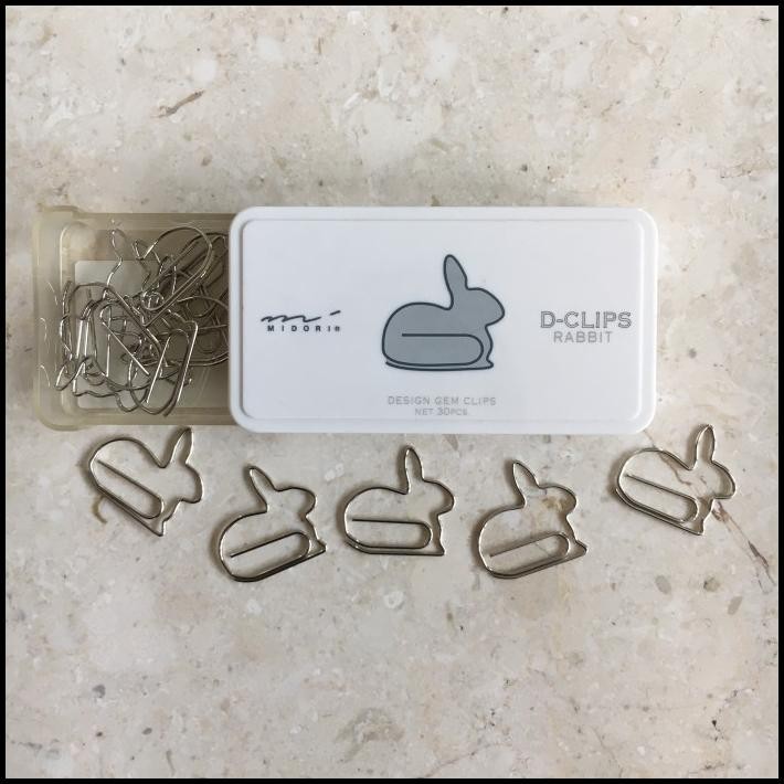

GRATIS ONGKIR MIDORI RABBIT D-CLIPS PAPER KLIP KERTAS KELINCI ANIMAL SCRAPBOOK 14/30 !!!!