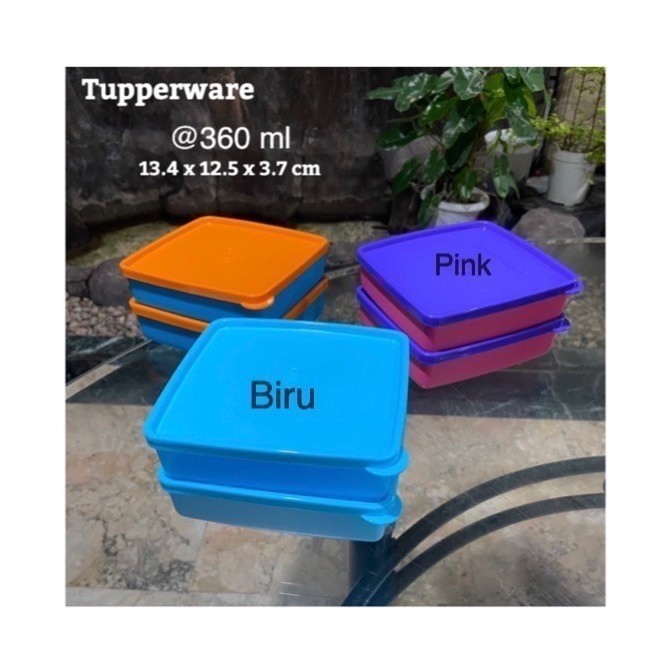 Tempat Makan, Snack, Tupperware Mini Square Away
