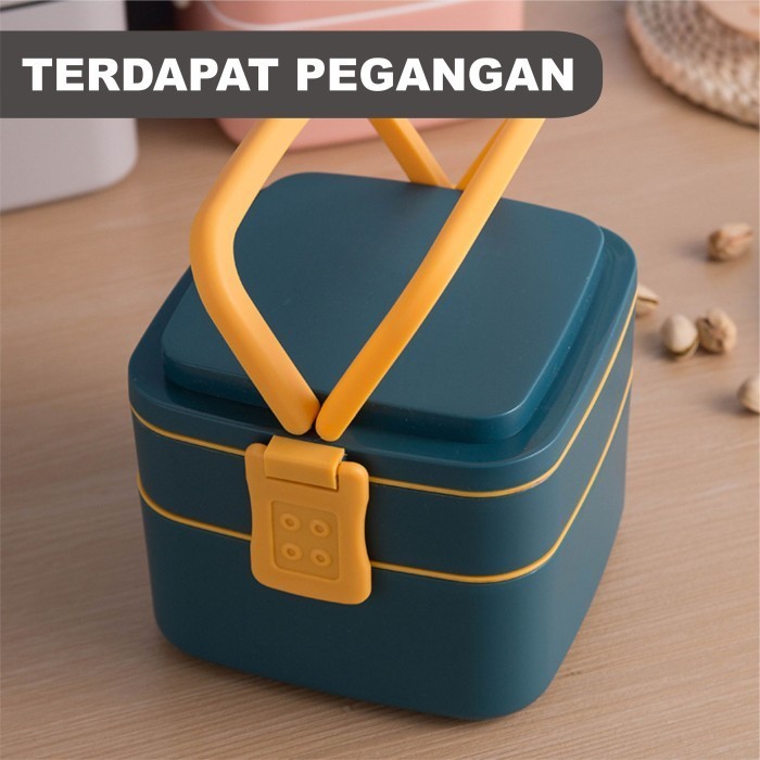 Kotak Makan 2 Susun Microwave / Kotak Bekal Makan