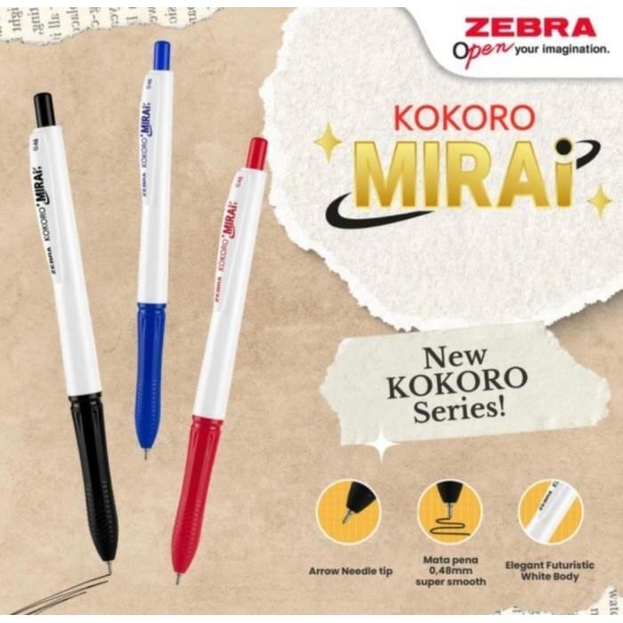 

Zerba Mirai Pulpen Pen 0.48 Series kokoro Import