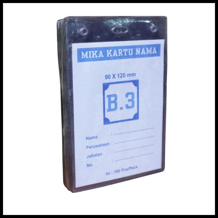 

BEST DEAL MIKA KARTU NAMA POLOS B3 /CARD CASE/NAME TAG HOLDER/ID CARD !!