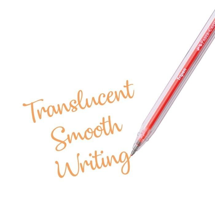 

Faber-Castell Ballpoint Tripen Neon Orange Ink Box 12 Import