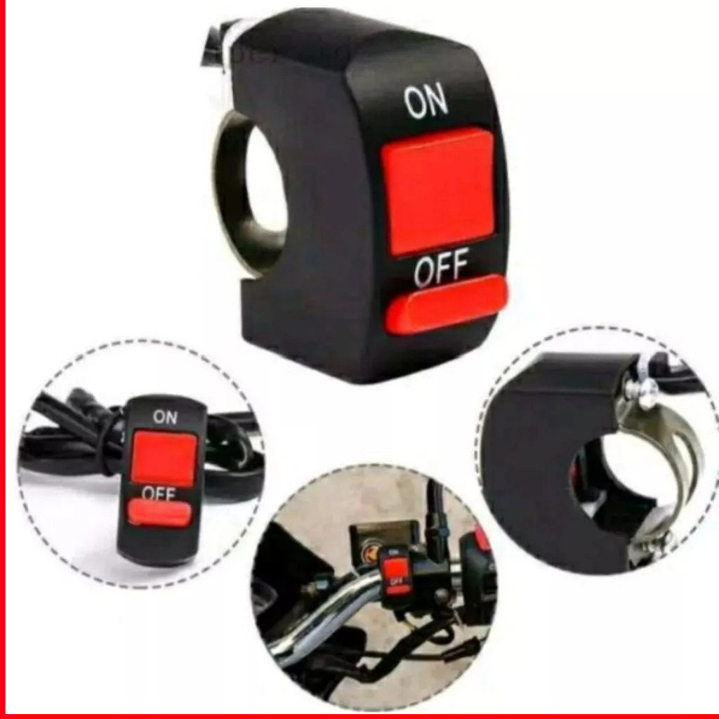 Saklar On Off Lampu Motor Lampu Variasi Lampu Utama Dudukan Stang Universal Vixion Byson Verza Thund