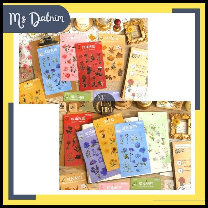

HOT DEAL STIKER BUNGA TRANSPARAN NATURAL FLOWER 2 LEMBAR DEKORASI JURNAL ST100 !
