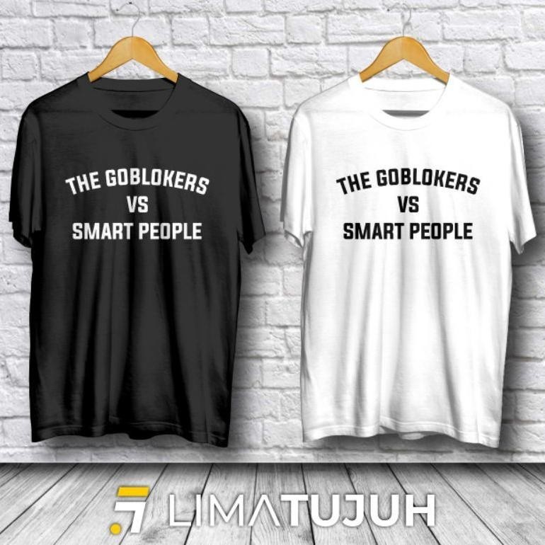 Sale Kaos Goblokers Kaos Bobon Santoso The Goblokers Vs Smart People Dengan Logo Blakang Premium