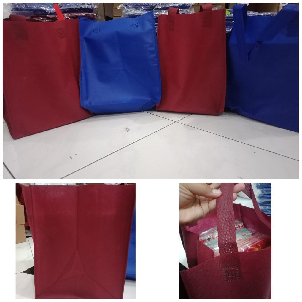 

Tas Spunbond Dus Kue Besar Polos 22 X 22 Cm / Tas Berkatan Nasi