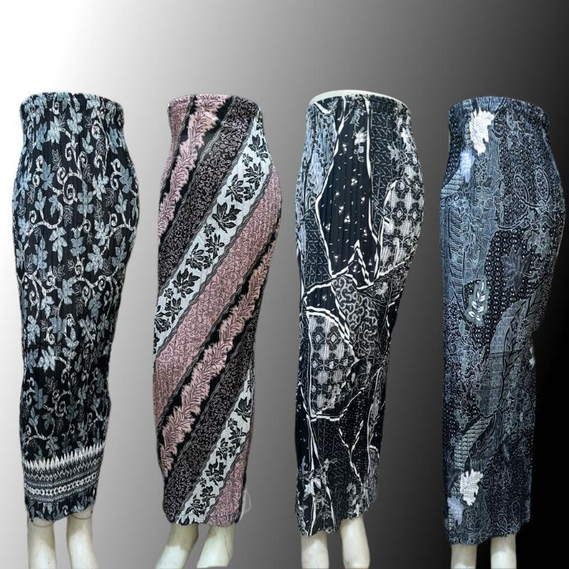 Rok Lilit Batik Solo // real pict ROK BATIK MOTIF GELAP / PLISKET NETRAL BAWAHAN KEBAYA WISUDA PESTA