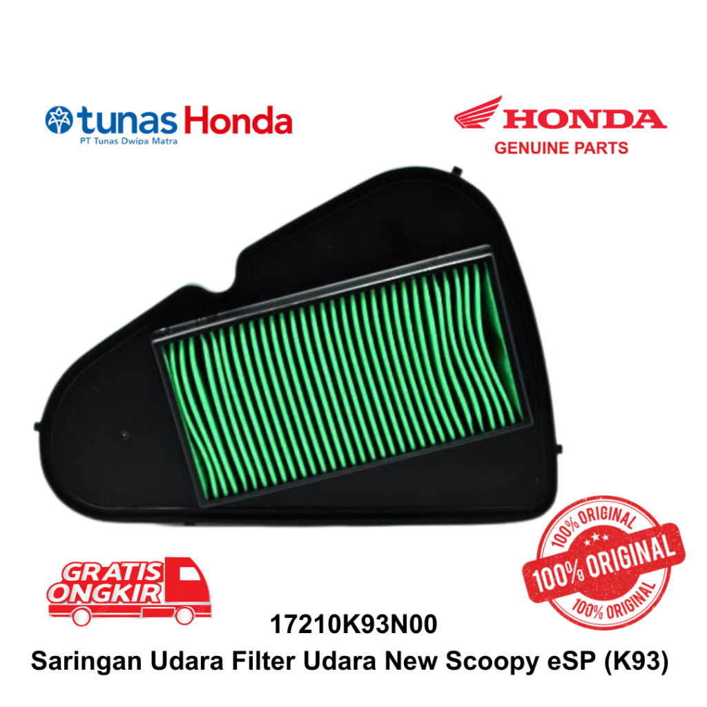 Saringan Udara Filter Udara New Scoopy eSP (K93) 17210K93N00