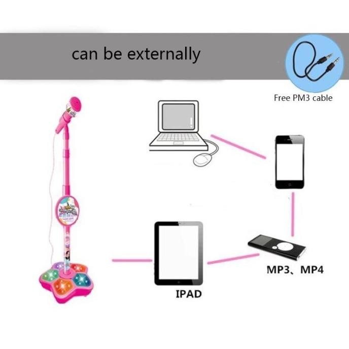 MIC-KARAOKE SUPER SINGER / Mainan Karaoke anak / Mainan Mic / Mainan Anak Prempuan Dan Laki Laki / K