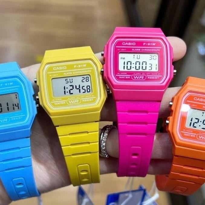 Jam Casio Digital Pria/Wanita/Anak Original F-91WC