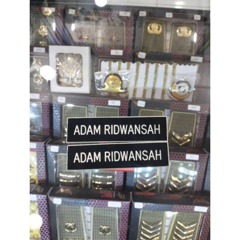 

name tag/nama dada