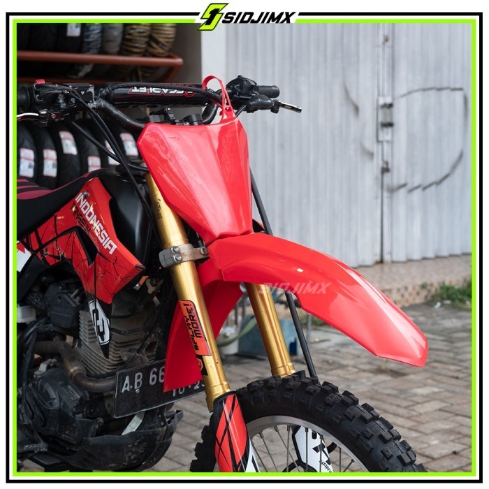Paket Spakbor Depan Papan Plat Nomer Nomor Trail Crf 250 450 2018 Srx