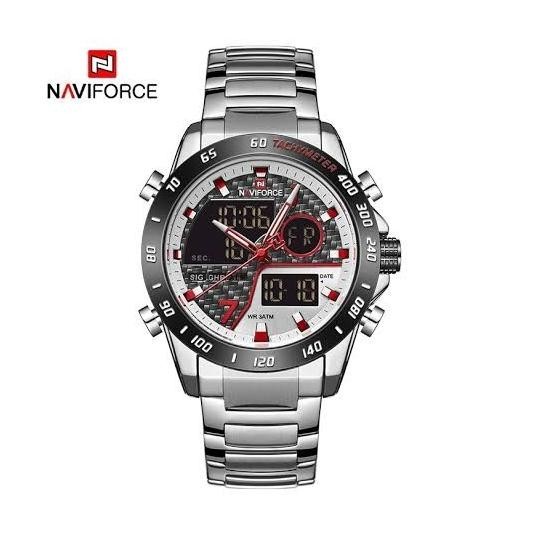 Jam Tangan Pria Navy Force NF9171 Silver Original