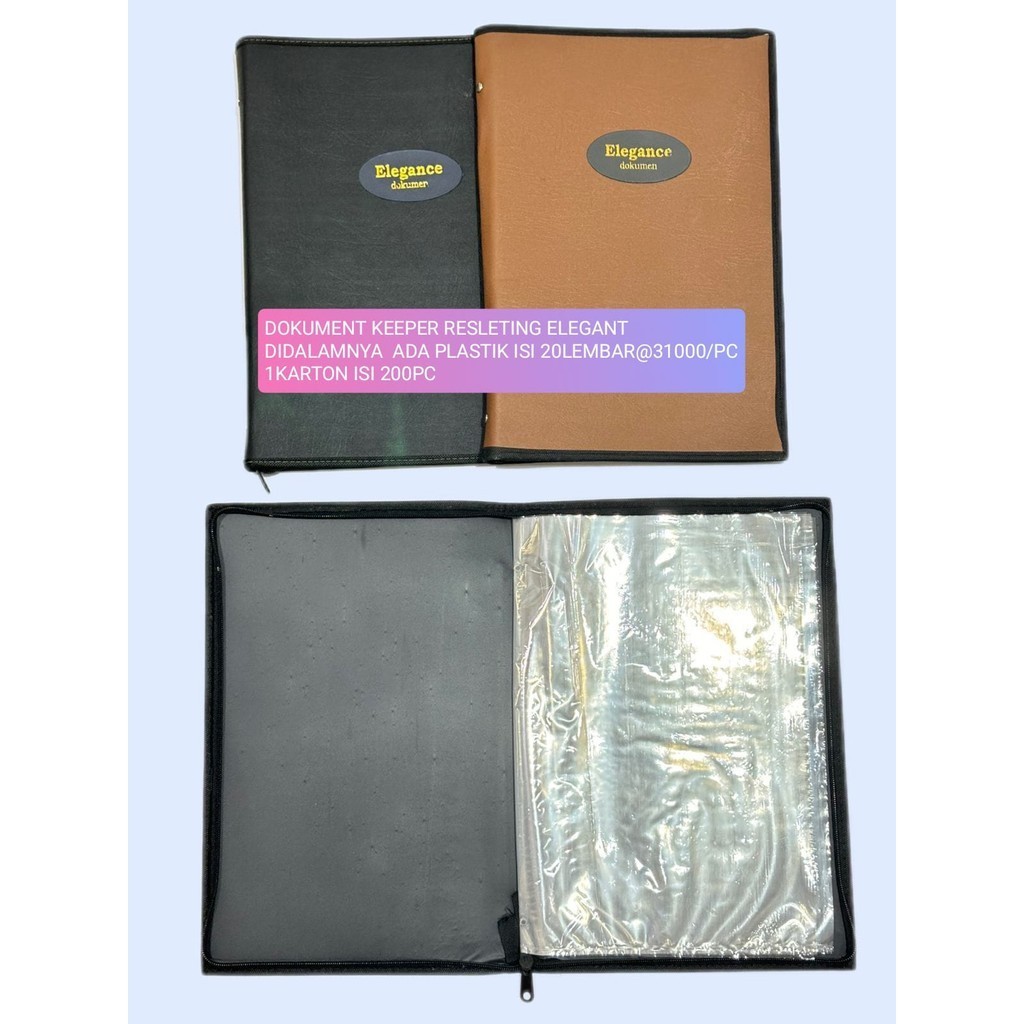 

Map Dokumen Keeper Resleting Elegant / Clear Holder / Display Book Document Keeper Zipper Elegant
