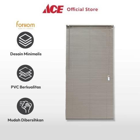[PROMO] Ace Forhom 90X180 cm Venetian Blind - Espresso Coffee Tirai Penutup Jendela Kerai Hordeng Pe