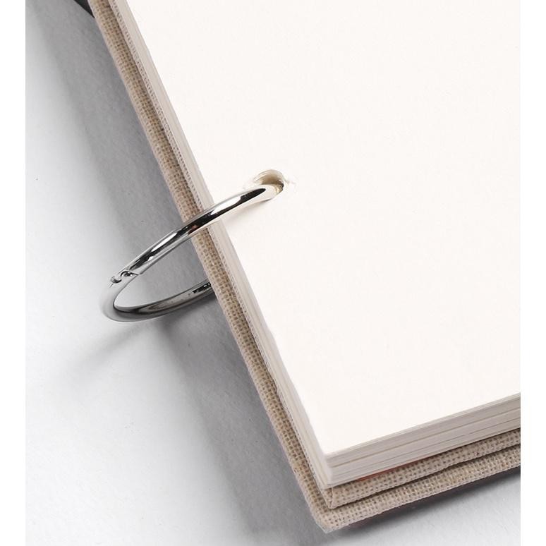 

fj-44 Retro Spiral Sketchbook Linen Hardcover 120 Pages 160GSM Refillable Notebook for Art Drwaing Stationery School Supplies Viral