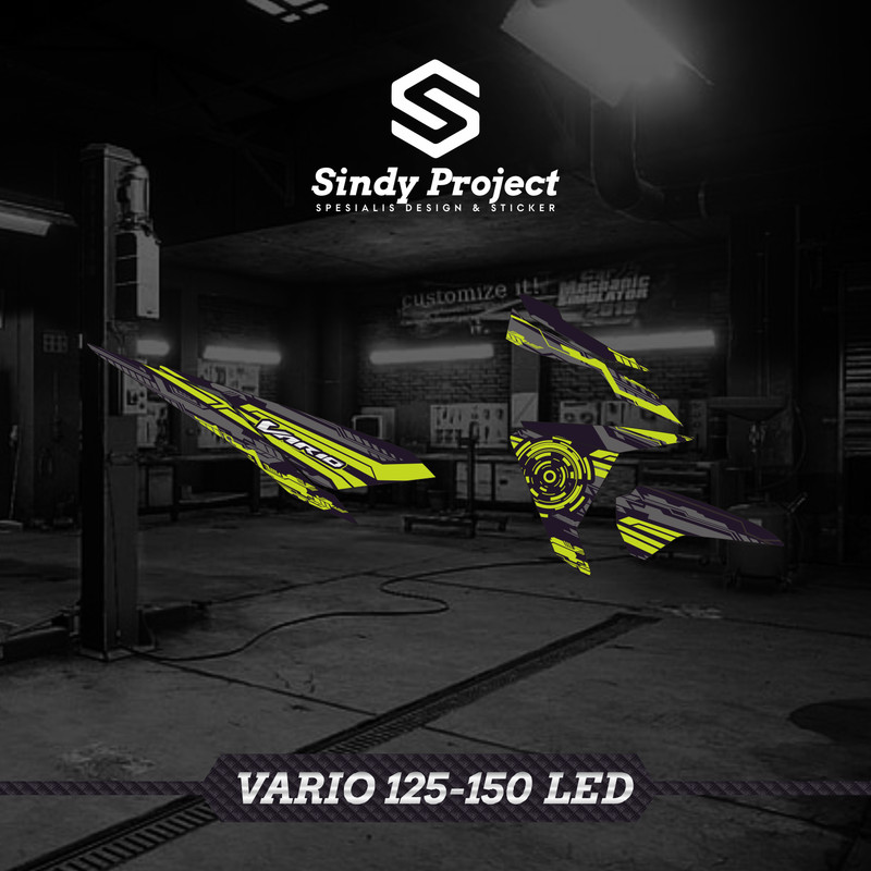Striping Sticker Stiker Motor VARIO 125-150 LED OLD LAMA kode 013