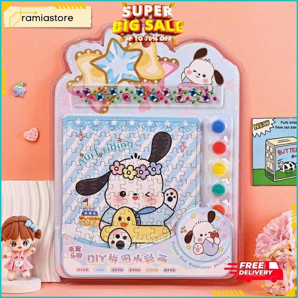 

Kitty Kuromi Melody Cinnamoroll Lukisan Kanvas Mini Painting Mini Canvas - Children Canvas Painting Set Anak Kado Ulang Tahun Bisa Cod
