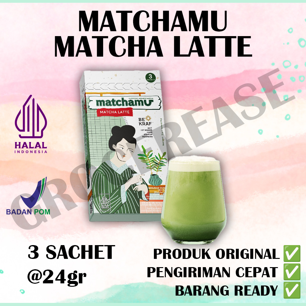 

Matchamu MATCHA LATTE Box 3 Sachet