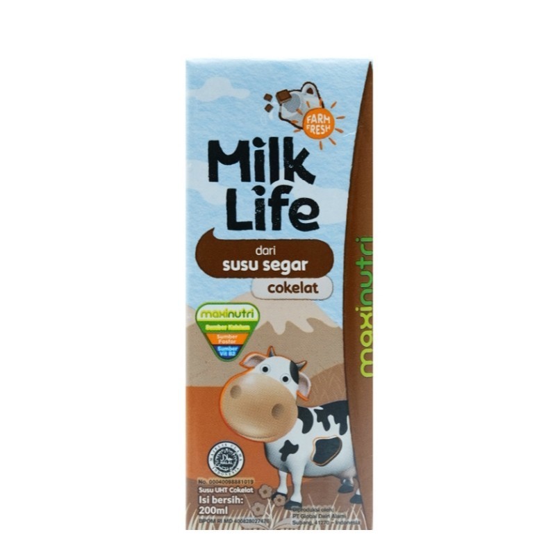 

Milk Life Susu UHT Cokelat 200 ml