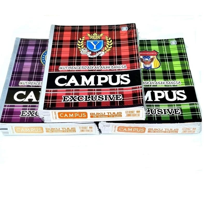 

TGC-1924 Buku Tulis 38 Lembar Isi 10 Buku RANDOM CAMPUS Murah
