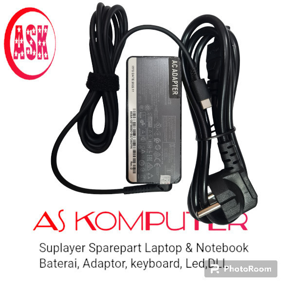 Adaptor Charger Thinkpad E480 E580 L380 T480 Type-C 45W