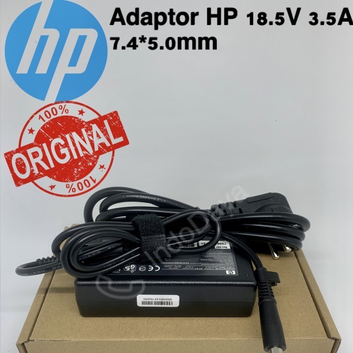 Adaptor Cas Charger Laptop Original Hp Compaq Presario 18.5V 3.5A