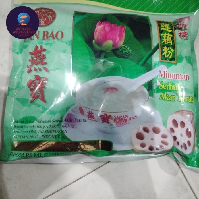 

Yan Bao Bubuk Akar Teratai (Tepung Yan Bao Lotus Powder) 10 Sachet