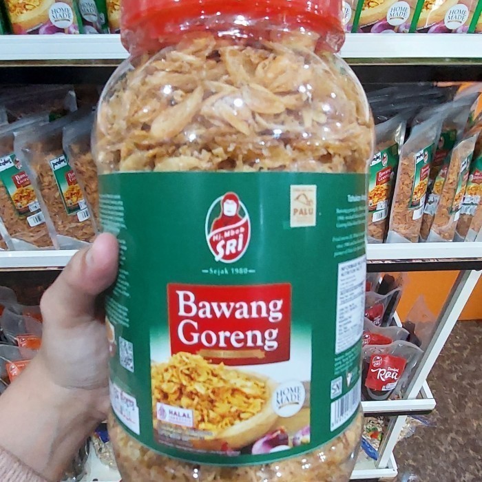 

Bawang Goreng Khas Palu Hj Mbok Sri 500 Gr Kemasan Toples