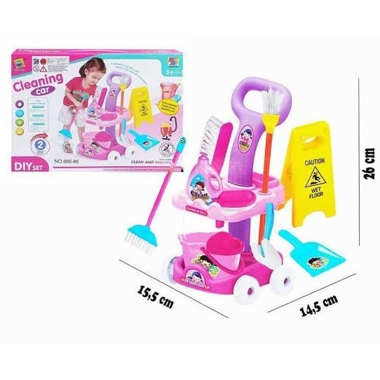 Mainan Anak Perempuan Bersih-Bersih/ Cleaning Set Car AS9999