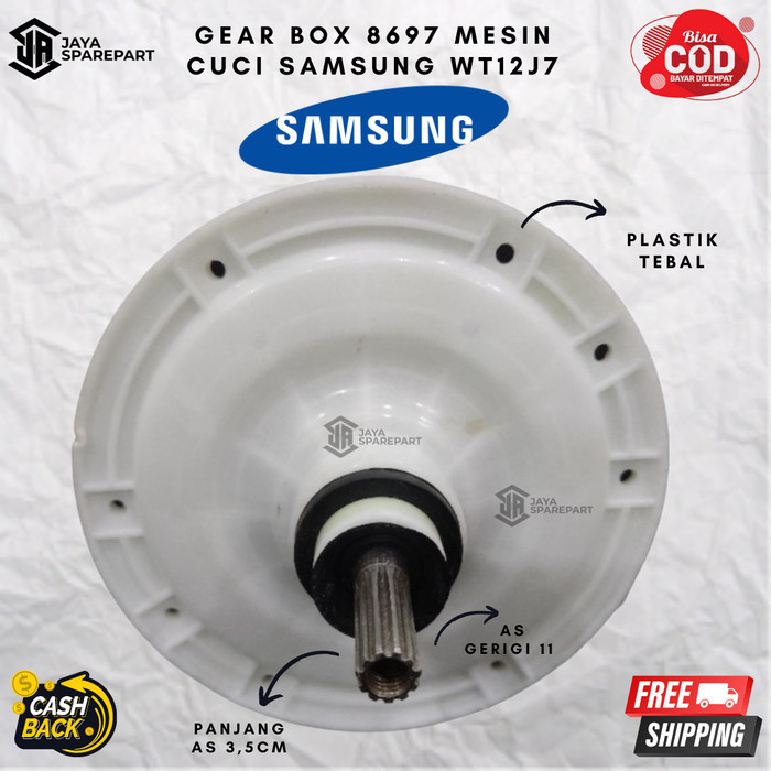 best produk] GEAR BOX 8697 MESIN CUCI SAMSUNG WT12J7 JAYASPAREPART BANDUNG