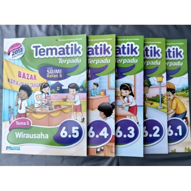[New] Paket Tematik Masmedia Smester 1 Sd/Mi Kelas 6