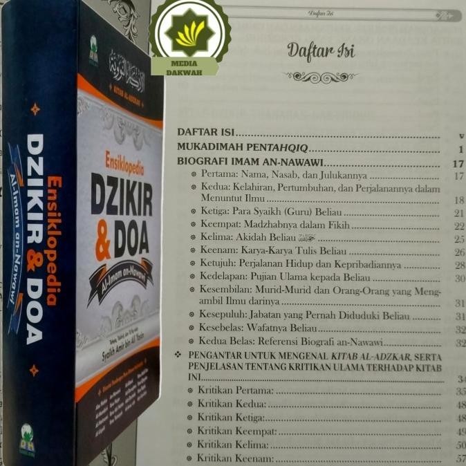 [Ready Stock] Buku Al Adzkar An Nawawi Edisi Terjemahan Ensiklopedia Dzikir Dan Doa