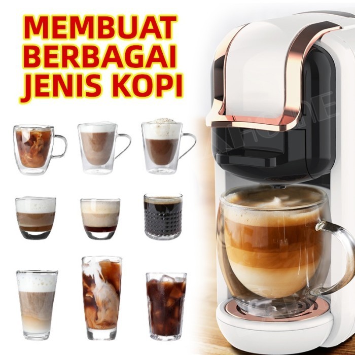 Ready LAHOME mesin kopi kapsul mesin kopi espresso full otomatis murah kopi
