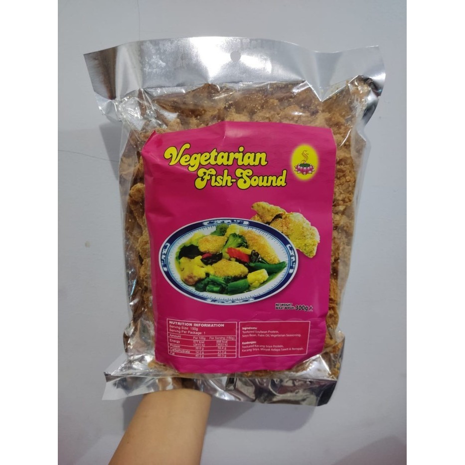 

Hipiaw Vegan Kulit Tahu Vegetarian Vegan Fish Sound 300Gr