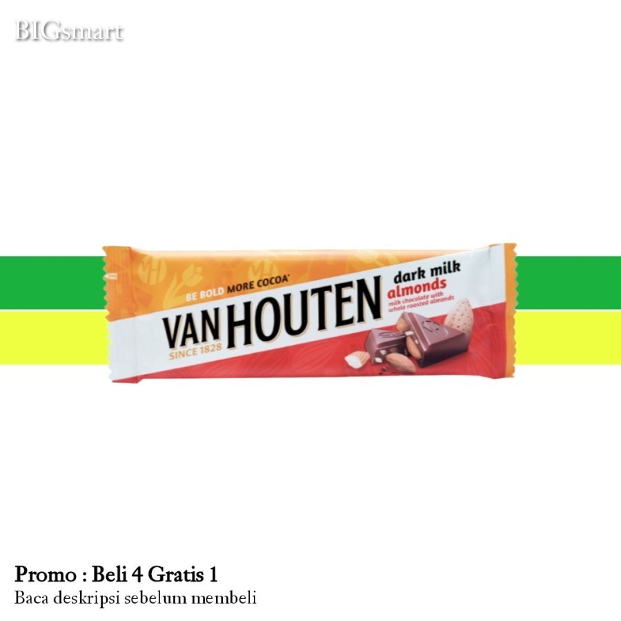 VAN HOUTEN Dark Milk Almond 40 g