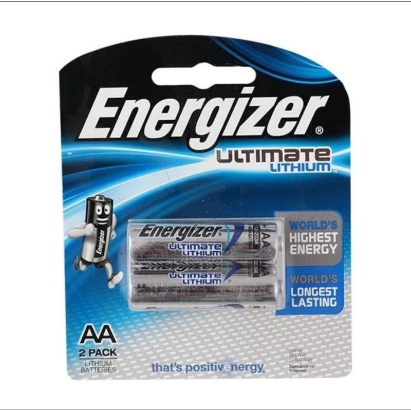 ENERGIZER AA ISI 2 ULTIMATE LITHIUM L91 BP2 BATERAI BATTERY