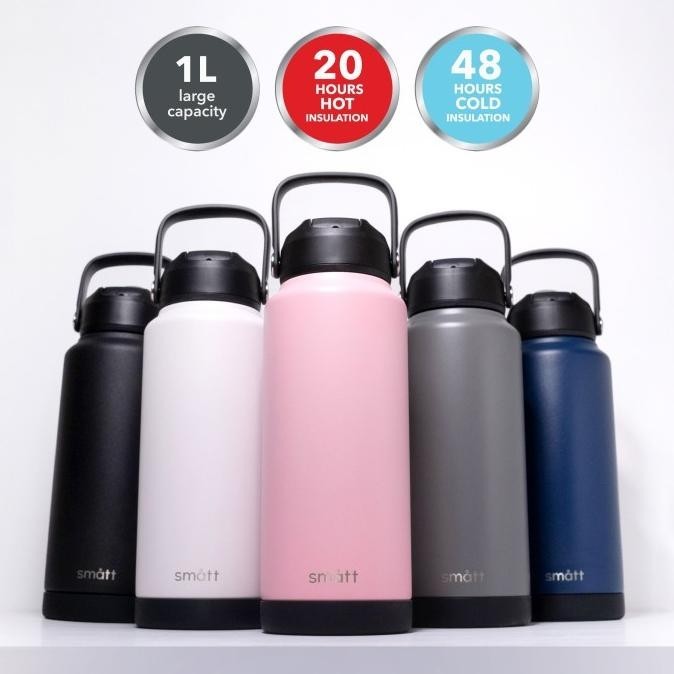 Smatt Double Insulation Bottle Termos 1 Liter Tumbler Stainless 1000ML