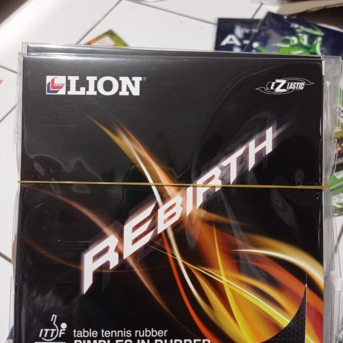 BEBAS ONGKIR - KARET TENIS MEJA BINTIK LION REBIRTH ORIGINAL OX
