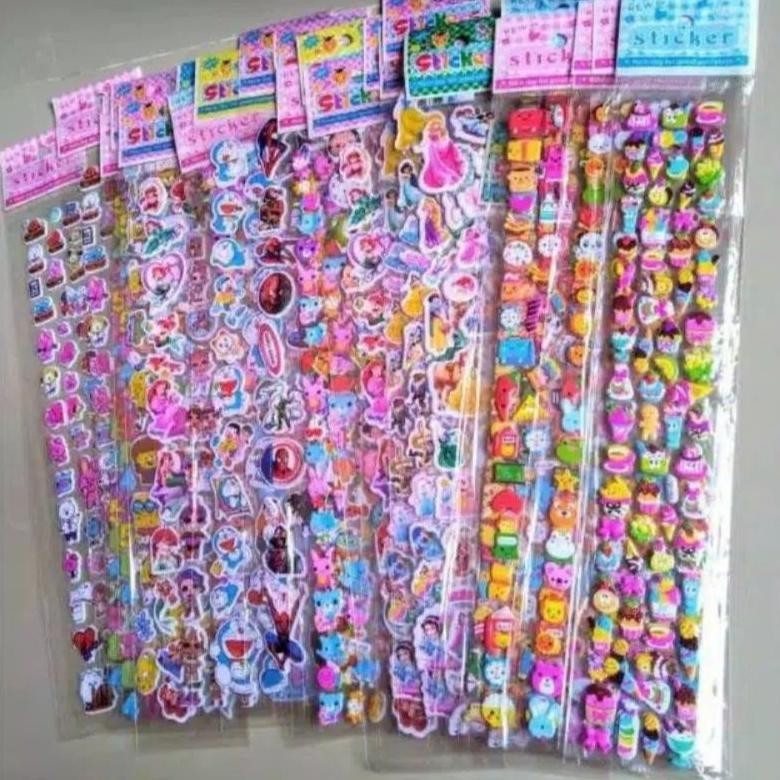 

20Pcs Stiker Timbul Panjang (Isi Mix) Promo