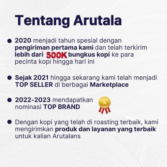 

Arutala Kopi Arabika Malabar 200 Gram