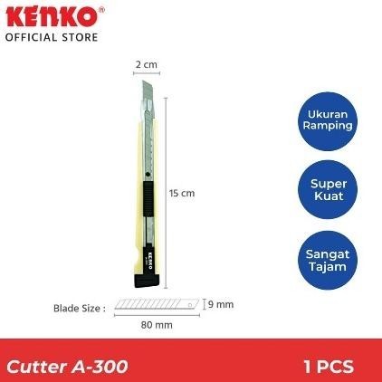 

BISA COD KENKO - Cutter Kecil A-300 (isi 12pcs) fb-43